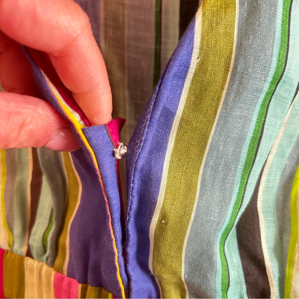 Anthropologie Hope for Flowers Tracy Reese Multi Color Tier ruffle linen dress - Picture 5 of 5
